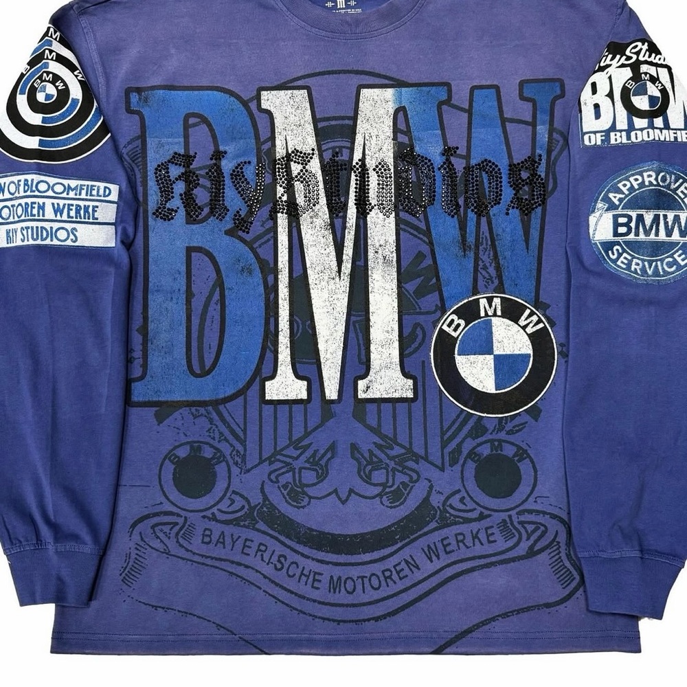 KOOL KIY BMW Blue Graphic Long Sleeve